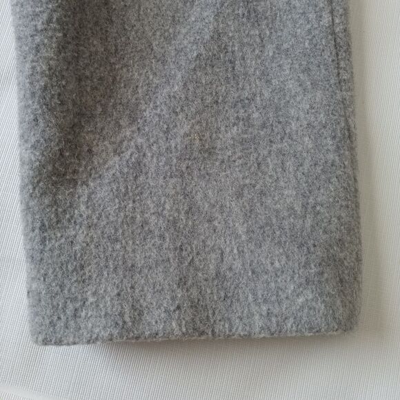 Herman Kay Vintage Gray Wool Blend Classic Button Front Peacoat Women's Size 10 - Picture 11 of 12